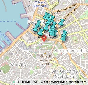 Mappa Via degli Artisti, 34121 Trieste TS, Italia (0.3)
