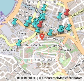 Mappa Via degli Artisti, 34121 Trieste TS, Italia (0.2195)