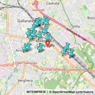 Mappa Via Cascina Colombo, 21013 Gallarate VA, Italia (0.8345)