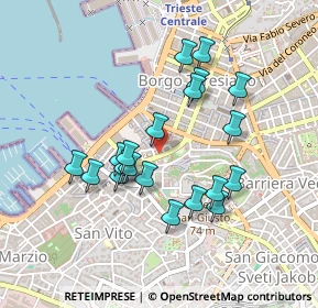 Mappa Via Malcanton, 34121 Trieste TS, Italia (0.403)