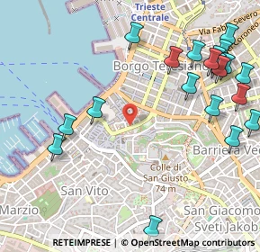 Mappa Via Malcanton, 34121 Trieste TS, Italia (0.6785)