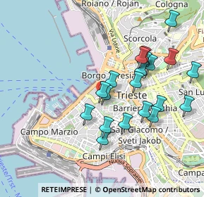 Mappa Via Malcanton, 34121 Trieste TS, Italia (0.898)