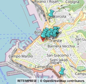 Mappa Via Malcanton, 34121 Trieste TS, Italia (0.52923)