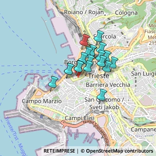 Mappa 34121 Trieste TS, Italia (0.5605)
