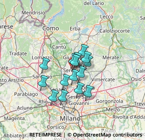 Mappa Piazza Biella, 20831 Seregno MB, Italia (8.61933)