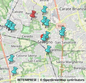 Mappa Piazza Biella, 20831 Seregno MB, Italia (2.25438)