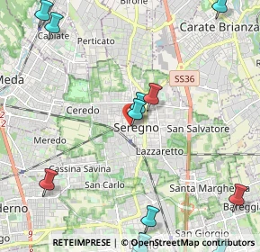 Mappa Piazza Biella, 20831 Seregno MB, Italia (3.12692)