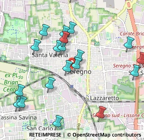 Mappa Piazza Biella, 20831 Seregno MB, Italia (1.123)