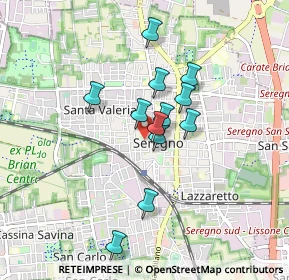 Mappa Piazza Biella, 20831 Seregno MB, Italia (0.665)