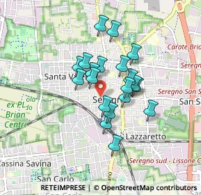 Mappa Piazza Biella, 20831 Seregno MB, Italia (0.6335)