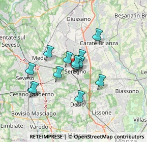 Mappa Piazza Biella, 20831 Seregno MB, Italia (2.60769)