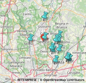 Mappa Piazza Biella, 20831 Seregno MB, Italia (6.78)