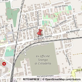 Mappa Via Borgo Treviso, 49 b, 35013 Cittadella, Padova (Veneto)