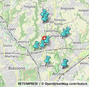 Mappa Via Alessandro Manzoni, 20855 Lesmo MB, Italia (1.68)