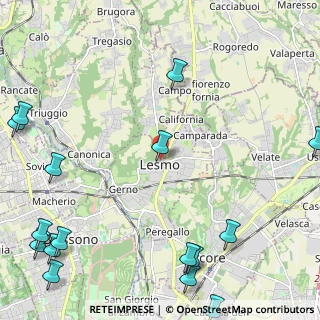 Mappa Via Alessandro Manzoni, 20855 Lesmo MB, Italia (3.46563)