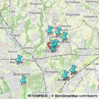 Mappa Via Alessandro Manzoni, 20855 Lesmo MB, Italia (1.93917)