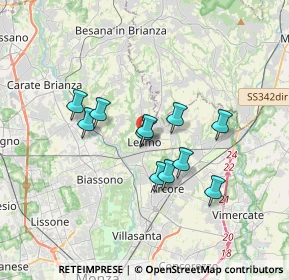 Mappa Via Alessandro Manzoni, 20855 Lesmo MB, Italia (2.71)