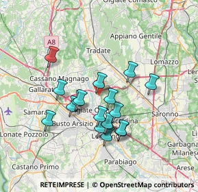 Mappa Via Grazia Deledda, 21055 Gorla Minore VA, Italia (5.99333)