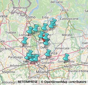 Mappa Via XXIV Maggio, 20831 Seregno MB, Italia (11.53933)