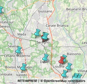 Mappa Via XXIV Maggio, 20831 Seregno MB, Italia (5.76235)