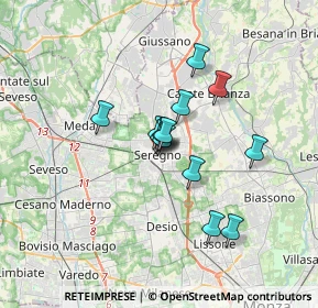 Mappa Via XXIV Maggio, 20831 Seregno MB, Italia (2.34692)