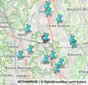 Mappa Via XXIV Maggio, 20831 Seregno MB, Italia (3.90786)