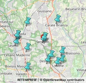 Mappa Via XXIV Maggio, 20831 Seregno MB, Italia (3.92286)