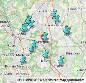 Mappa Via XXIV Maggio, 20831 Seregno MB, Italia (3.75)