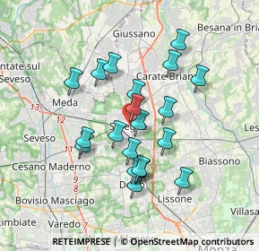 Mappa Via XXIV Maggio, 20831 Seregno MB, Italia (3.039)