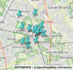Mappa Via XXIV Maggio, 20831 Seregno MB, Italia (1.07688)