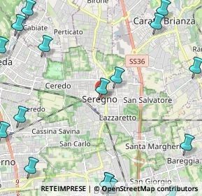 Mappa Via XXIV Maggio, 20831 Seregno MB, Italia (3.47611)