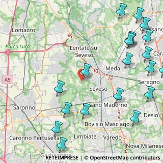 Mappa Via Raffaello Sanzio, 20825 Barlassina MB, Italia (6.064)