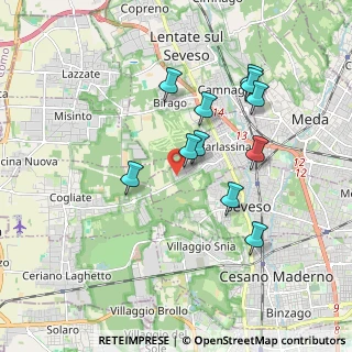 Mappa Via Raffaello Sanzio, 20825 Barlassina MB, Italia (1.68273)