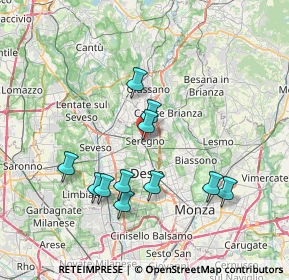 Mappa , 20831 Seregno MB, Italia (6.97364)