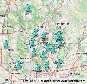 Mappa , 20831 Seregno MB, Italia (7.52313)