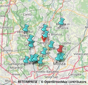 Mappa , 20831 Seregno MB, Italia (6.89059)
