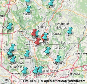 Mappa , 20831 Seregno MB, Italia (10.0125)