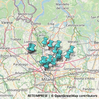 Mappa , 20831 Seregno MB, Italia (11.021)