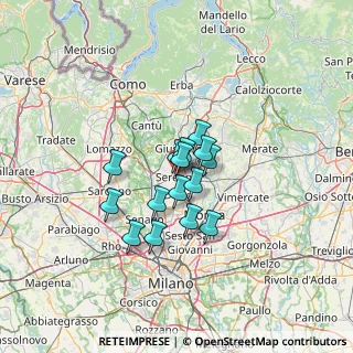 Mappa , 20831 Seregno MB, Italia (8.62333)