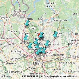 Mappa Corso del Popolo, 20038 Seregno MB, Italia (9.57846)