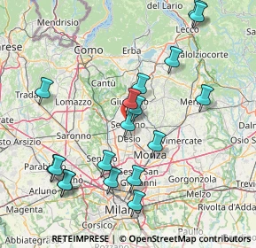 Mappa , 20831 Seregno MB, Italia (16.63056)