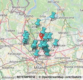 Mappa , 20831 Seregno MB, Italia (10.0015)