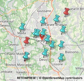 Mappa , 20831 Seregno MB, Italia (3.28688)
