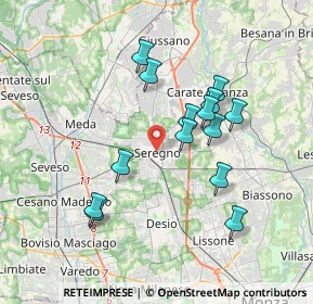 Mappa , 20831 Seregno MB, Italia (3.32143)
