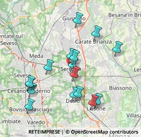 Mappa , 20831 Seregno MB, Italia (3.73188)