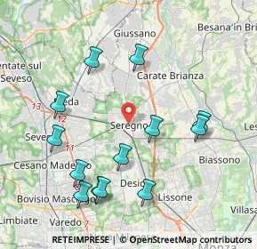Mappa , 20831 Seregno MB, Italia (4.28769)