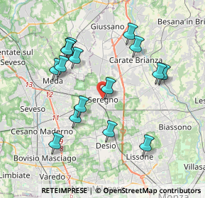 Mappa , 20831 Seregno MB, Italia (3.7375)