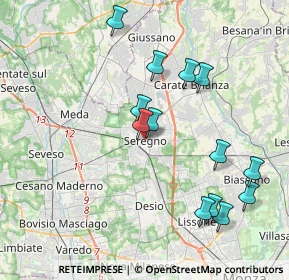 Mappa , 20831 Seregno MB, Italia (3.96231)