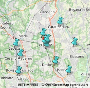 Mappa , 20831 Seregno MB, Italia (3.58909)