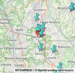 Mappa , 20831 Seregno MB, Italia (4.86714)